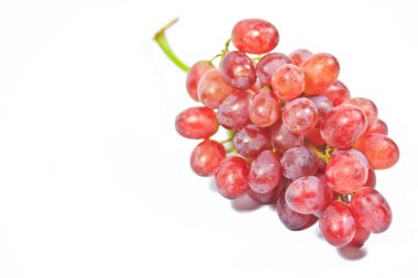 kırmızı üzüm izole makro