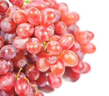 kırmızı üzüm izole makro