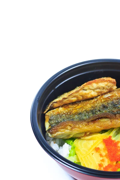 Grilled fish, saba rice shioyaki — Stock Photo, Image