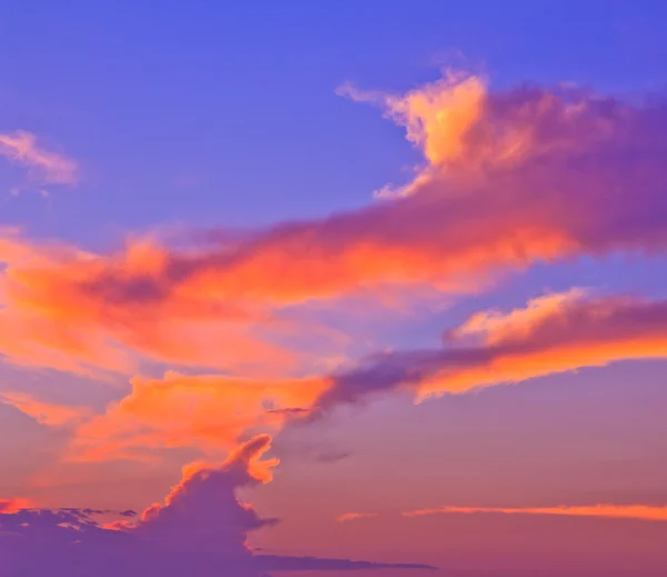 Céu por do sol e nuvens Natureza fundos — Fotografia de Stock