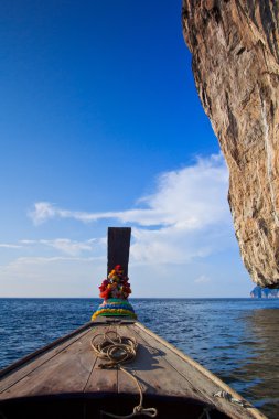 Burnu açık gemi phi phi Island Tayland göster