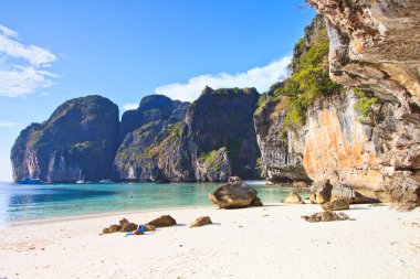 Maya Körfezi manzarası, Phi Phi Adası, Tayland