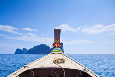 Burnu açık gemi phi phi Island Tayland göster