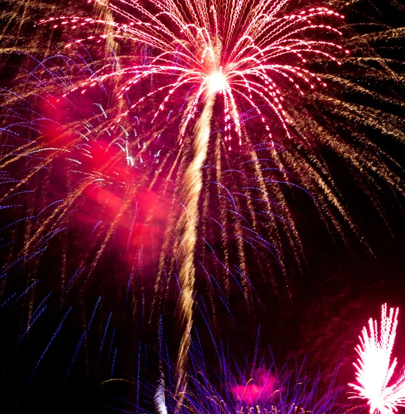 Fuochi d'artificio colorati — Foto Stock