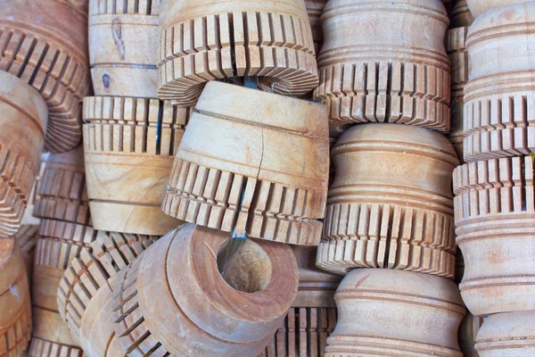 Wood umbrella frames — Stock Photo, Image