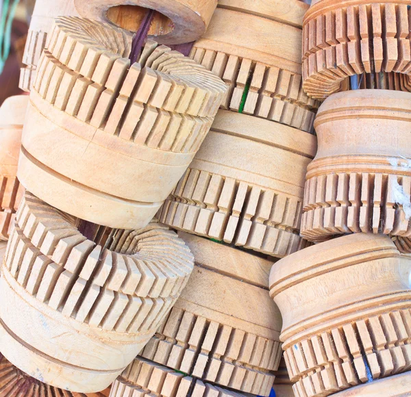 Wood umbrella frames — Stock Photo, Image