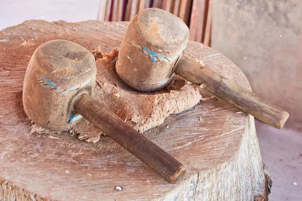 Wooden mallet — Stock Photo, Image