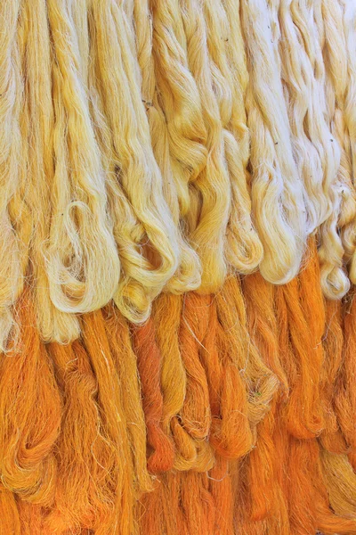 Raw silk thread — Stock Photo, Image