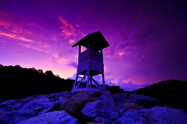 Torre di osservazione bagnino — Foto Stock