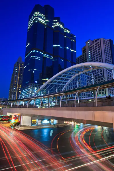 Bridge at train station — Stock Photo, Image