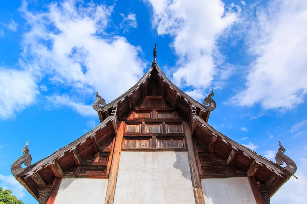 Chiesa di legno di Wat Lok Molee Chiangmai — Foto Stock