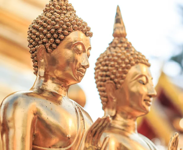 Golden Buddha in Temple — Stock Photo, Image