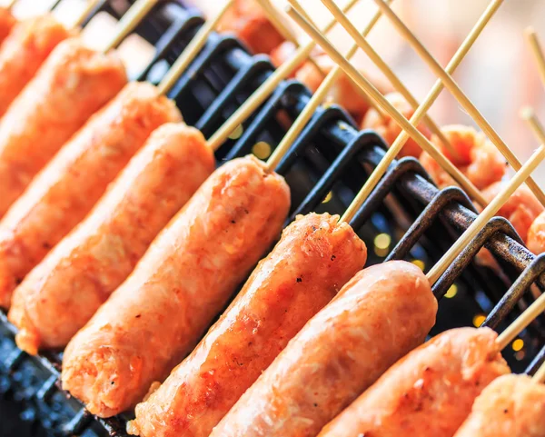 Grilled sausage — Stock Photo, Image