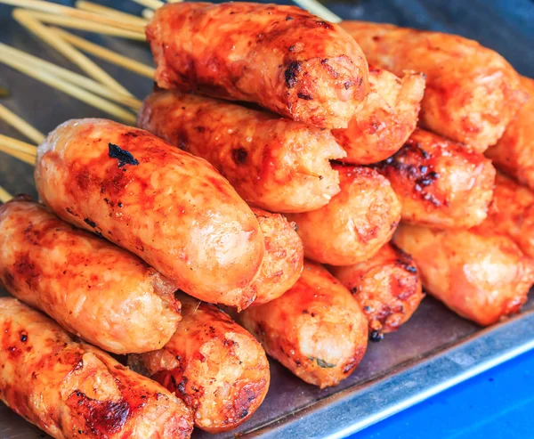 Salsiccia alla griglia — Foto Stock