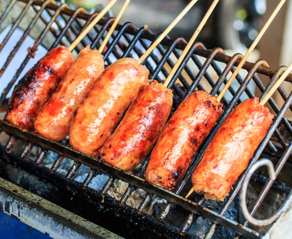 Salsiccia alla griglia — Foto Stock