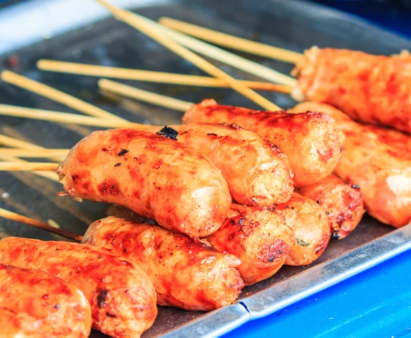 Salsiccia alla griglia — Foto Stock