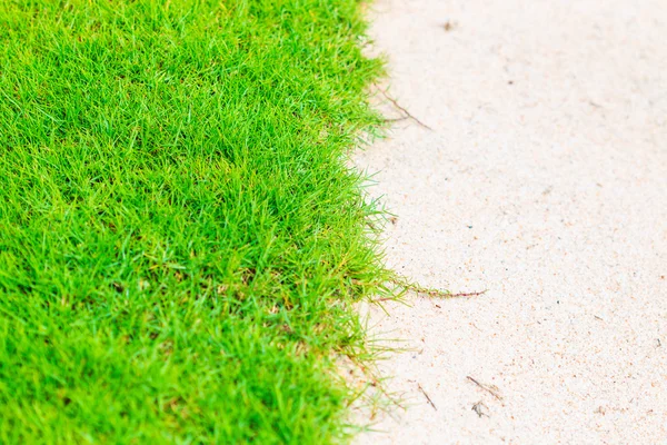 Sand bunker on the golf course — Stock Photo, Image