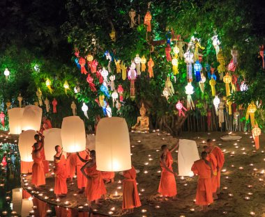 chiang Mai Loy krathong Festivali