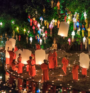 chiang Mai Loy krathong Festivali