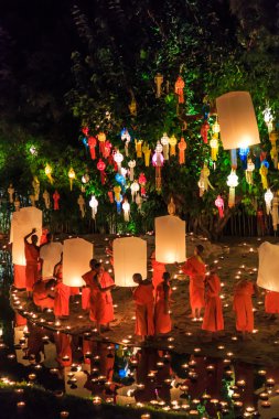 chiang Mai Loy krathong Festivali
