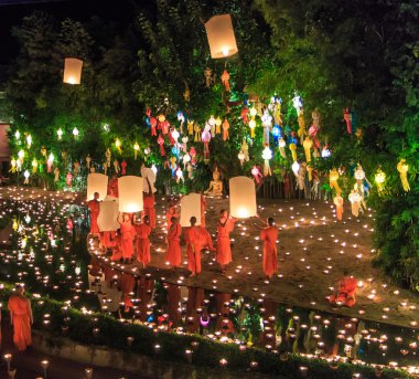 chiang Mai Loy krathong Festivali