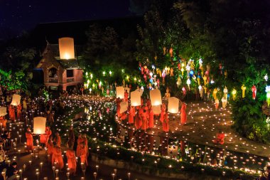 chiang Mai Loy krathong Festivali
