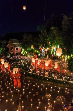 chiang Mai Loy krathong Festivali