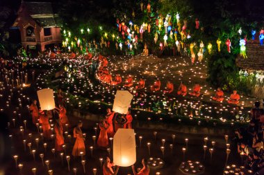 chiang Mai Loy krathong Festivali