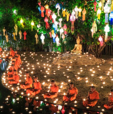 chiang Mai Loy krathong Festivali