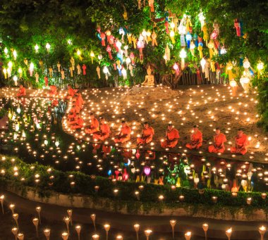 chiang Mai Loy krathong Festivali