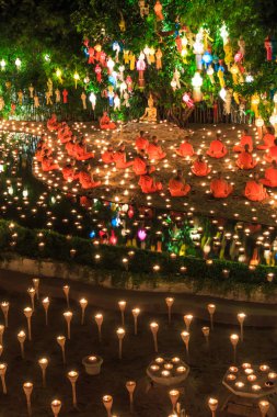 chiang Mai Loy krathong Festivali