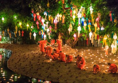 chiang Mai Loy krathong Festivali