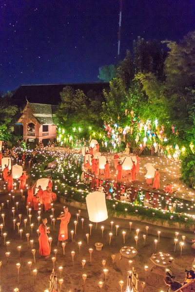 Loy Krathong festival in Chiang Mai — Stockfoto