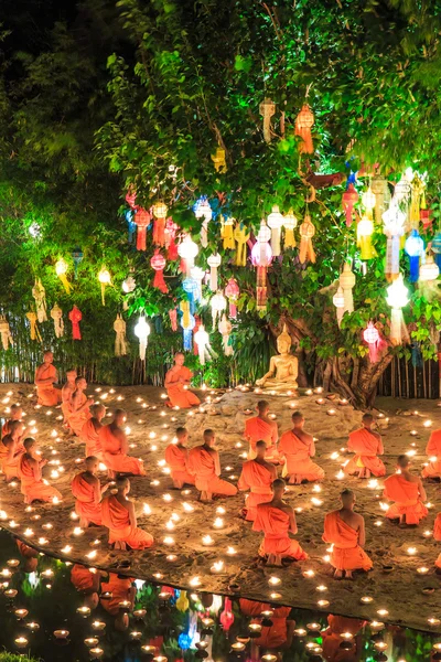 Loy krathong festival v chiang mai — Stock fotografie