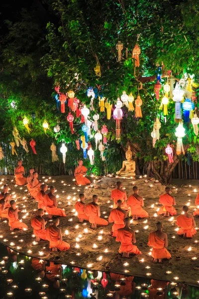 Loy krathong festival v chiang mai — Stock fotografie