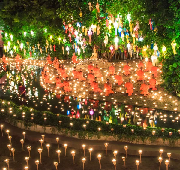 Loy Krathong festival a Chiang Mai — Foto Stock