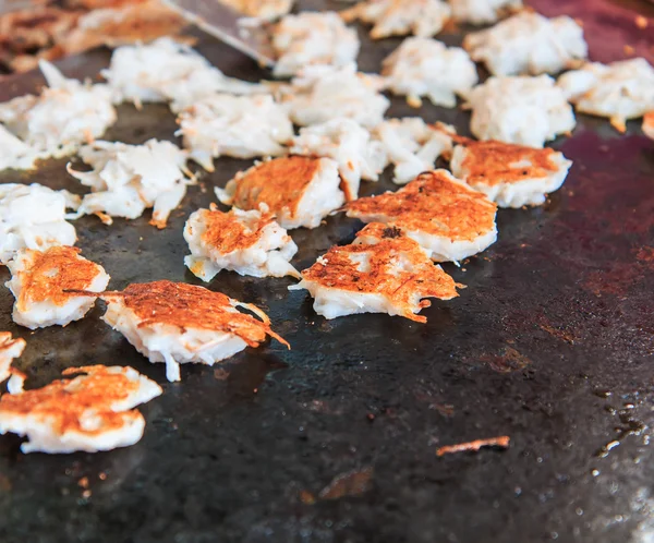 Kokosnussmischung mit gebratenem Dessert — Stockfoto