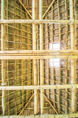 Bambu ve saman çatı