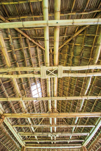 Roof from bamboo and straw — Stock Photo, Image