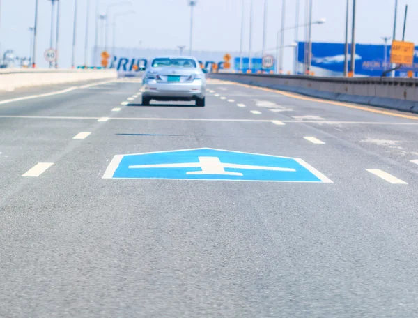 Way to the airport — Stock Photo, Image