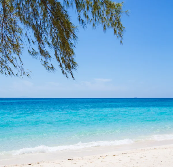 Playa y arena marina tropical — Foto de Stock