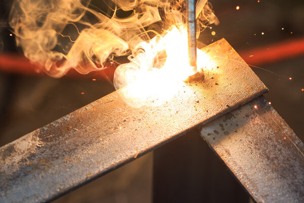 Welding with sparks