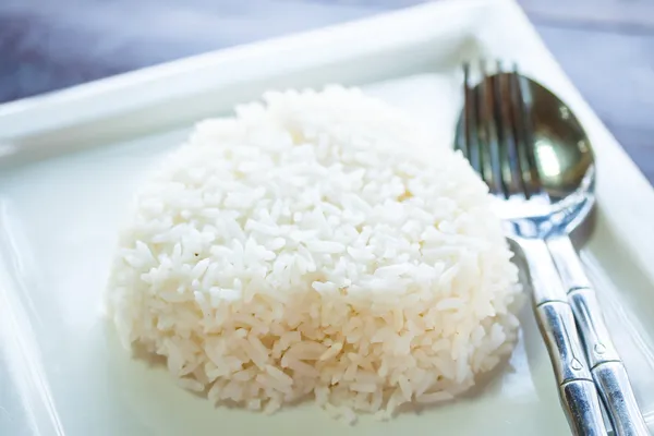 Ryż biały danie — Zdjęcie stockowe