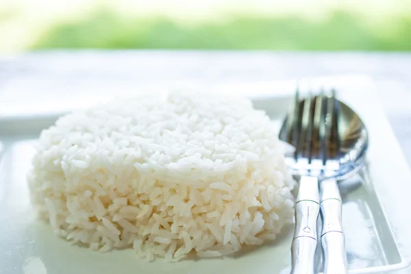 Ryż biały danie — Zdjęcie stockowe