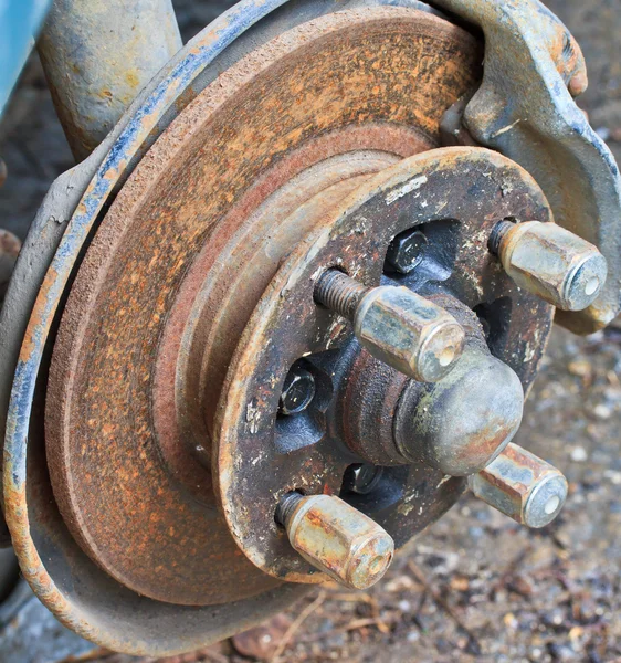 Old rusted disc brake — Stock Photo, Image