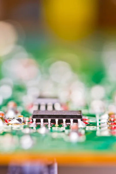 Detail of an electronic printed circuit board — Stock Photo, Image