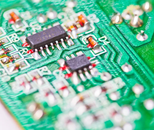 Placa de circuito impresso eletrônico — Fotografia de Stock
