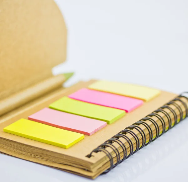 Cuaderno de cuaderno en espiral realista en blanco — Foto de Stock