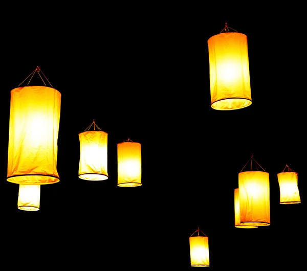 Фестиваль плавающих фонарей — стоковое фото