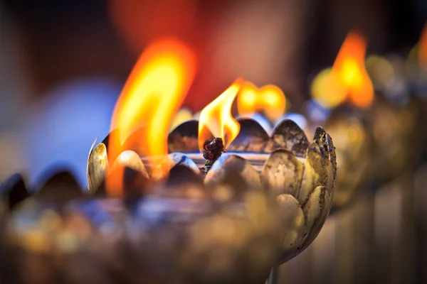 Oil lamp arranged in patterns — Stock Photo, Image